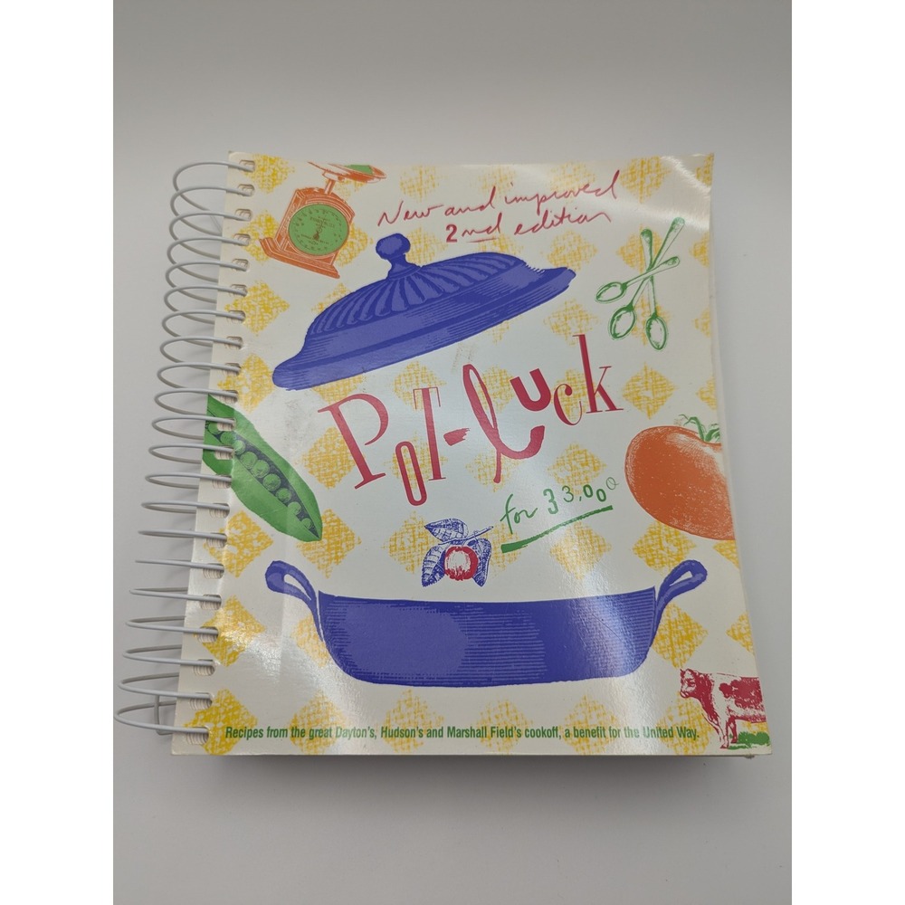 PotLuck for 33000 Cookbook 2nd Ed Dayton Hudson Marshall Field 1993 Spiral Bound